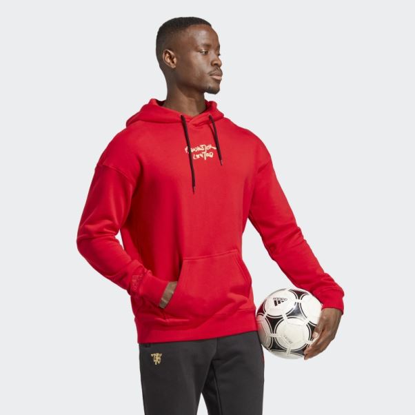 Adidas Manchester United Chinese Story Sweat à Capuche écarlate
