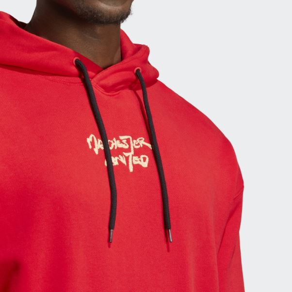 Adidas Manchester United Chinese Story Sweat à Capuche écarlate