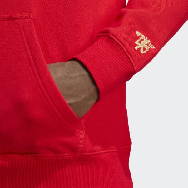 Adidas Manchester United Chinese Story Sweat à Capuche écarlate