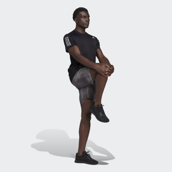 Adidas Short Colorblock Propriétaire De La Course Gris