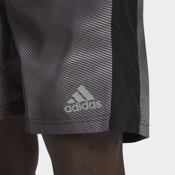 Adidas Short Colorblock Propriétaire De La Course Gris