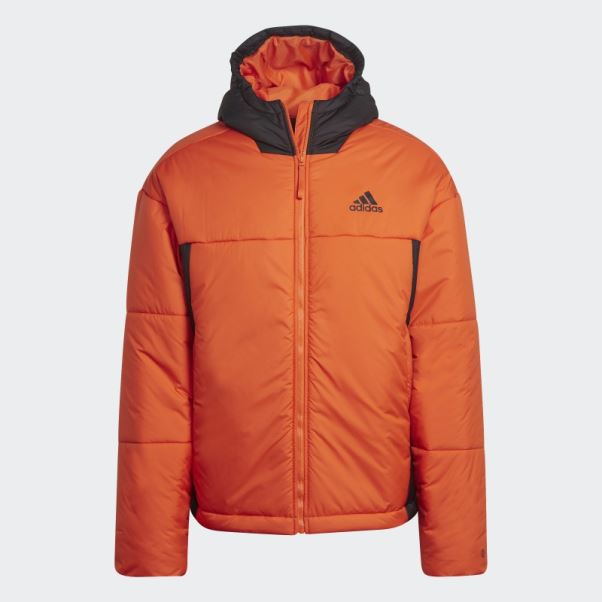 Adidas Bsc 3-stripes Doudoune à Capuche Orange