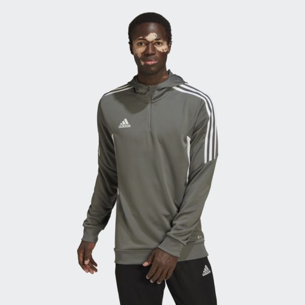 Adidas Sweat à Capuche Condivo 22 Gris