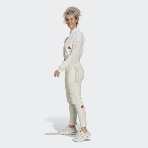 Adidas Haut De Survêtement Court Blanc