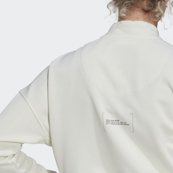 Adidas Haut De Survêtement Court Blanc