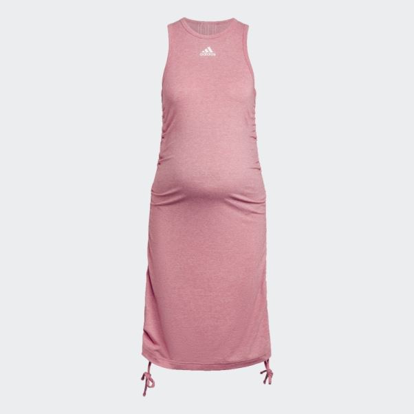 Hazy Rose Mel Robe De Maternité Adidas Grow Positivité