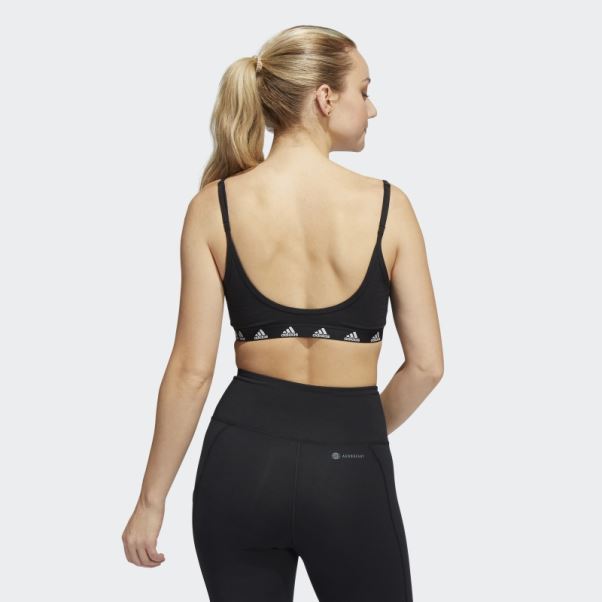 Soutien-gorge Léger Adidas Purebare Light-support Noir