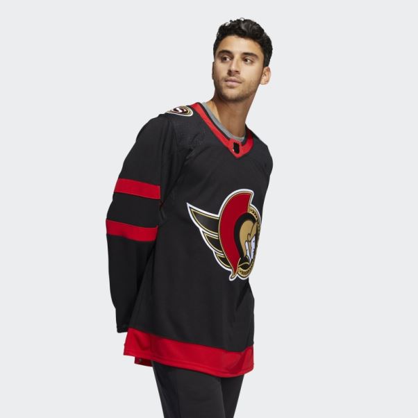 Maillot Domicile Authentique Des Sénateurs Noir Adidas