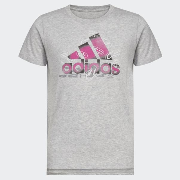 Tee Shirt Adidas Heather Ventilé Gris Moyen