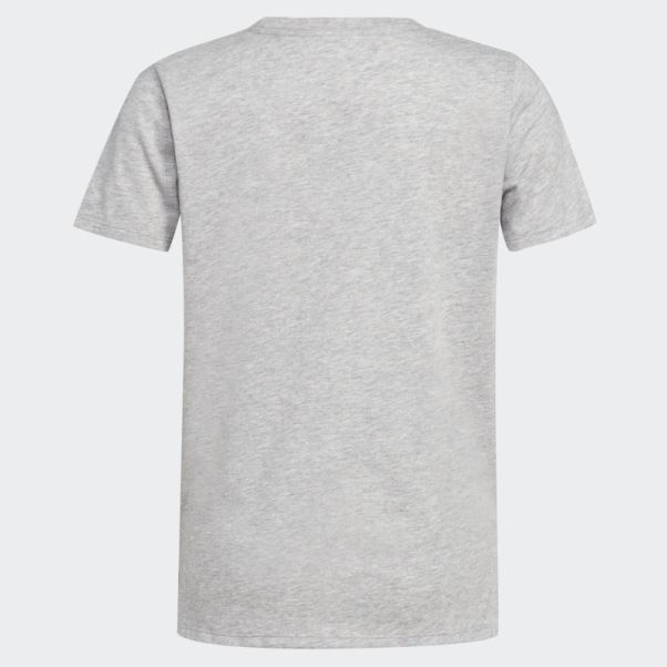 Tee Shirt Adidas Heather Ventilé Gris Moyen