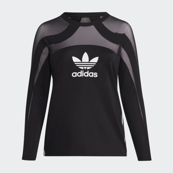 Haut En Mesh Noir Adidas Center Stage (taille Plus)
