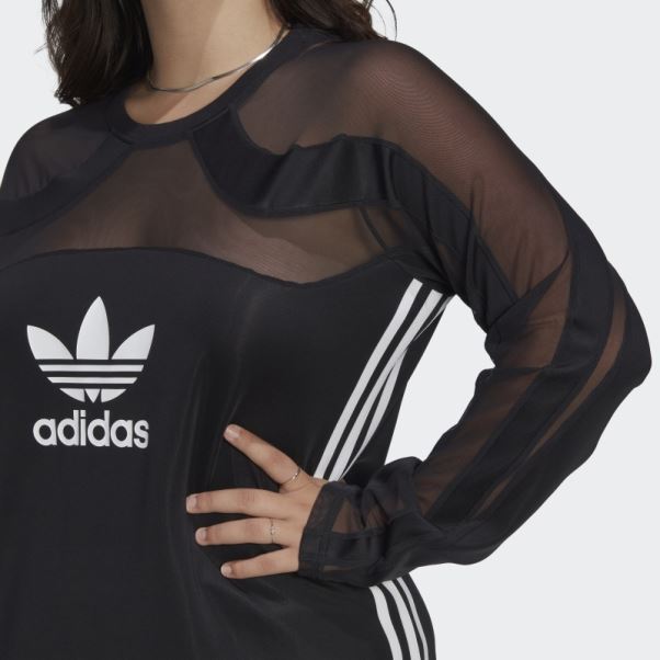 Haut En Mesh Noir Adidas Center Stage (taille Plus)