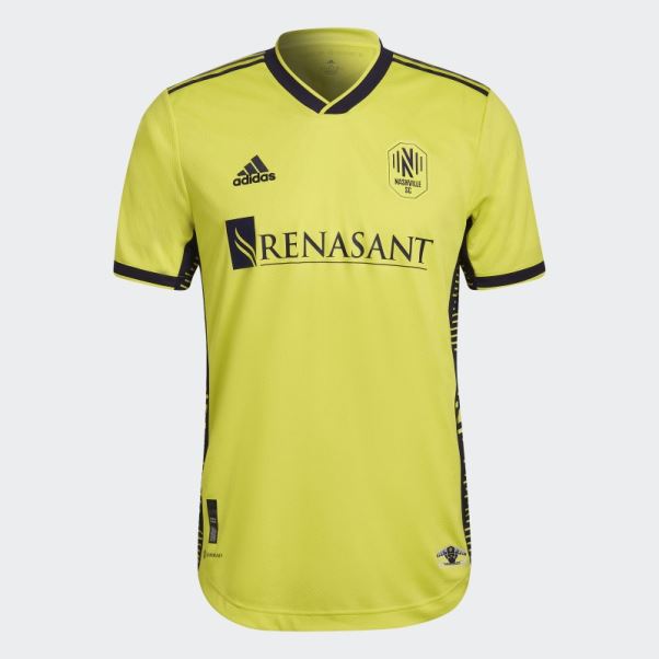 Maillot Nashville Sc 22/23 Home Authentique Jaune Choc Adidas