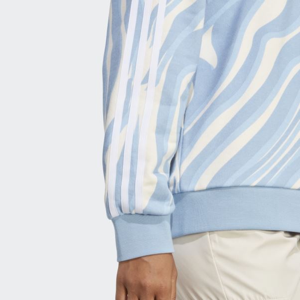 Adidas Sweat-shirt à Imprimé Animal Abstrait Ambient Sky Sur Toute La Surface