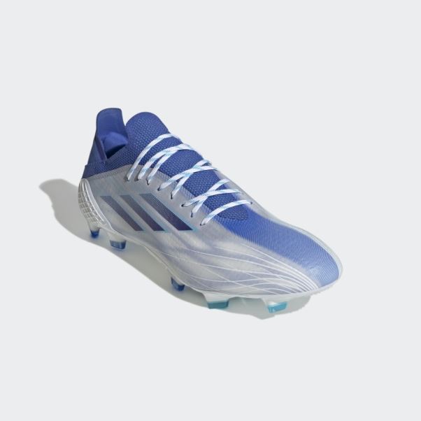 Adidas Blanc X Speedflow.1 Chaussures De Sol Ferme