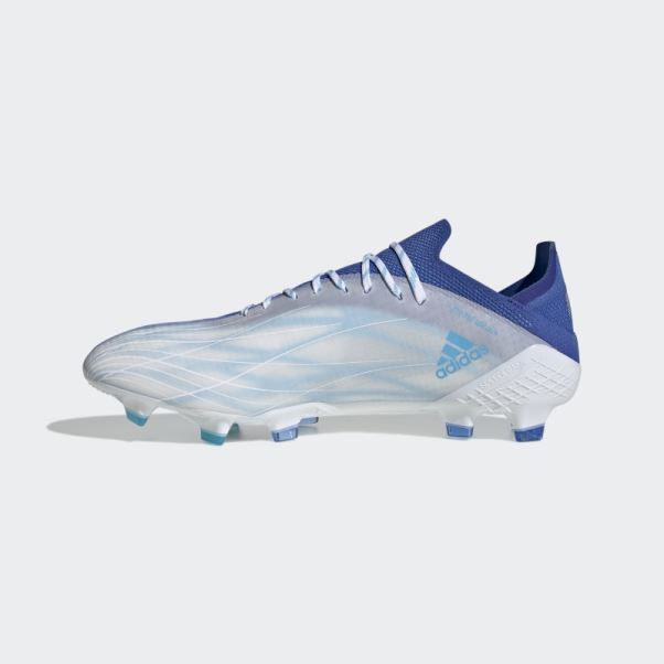Adidas Blanc X Speedflow.1 Chaussures De Sol Ferme