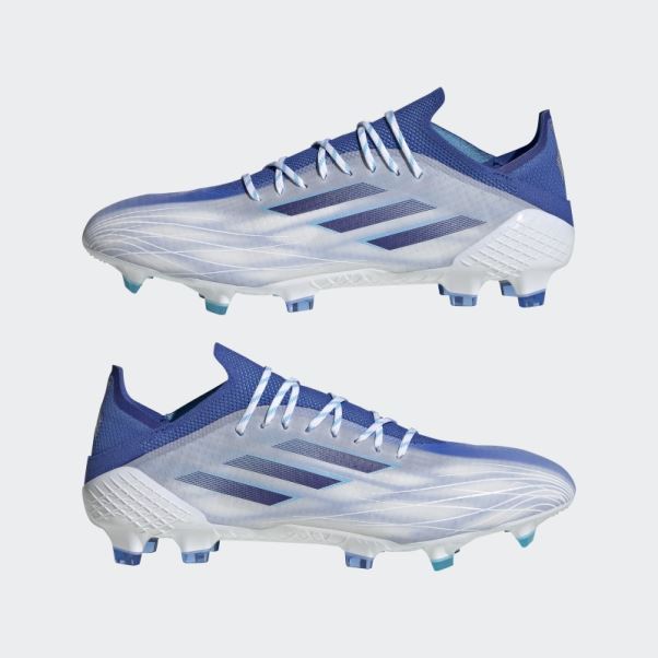 Adidas Blanc X Speedflow.1 Chaussures De Sol Ferme