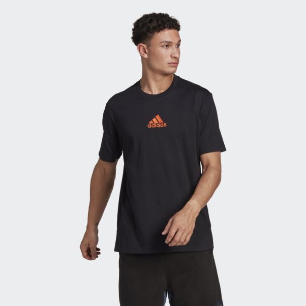 T-shirt Graphique Adidas Nature Noir