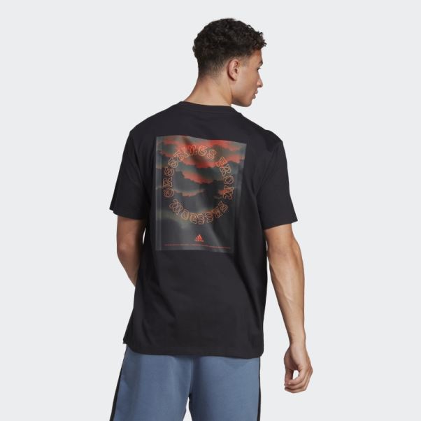 T-shirt Graphique Adidas Nature Noir