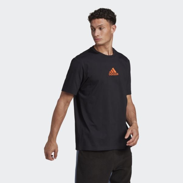 T-shirt Graphique Adidas Nature Noir