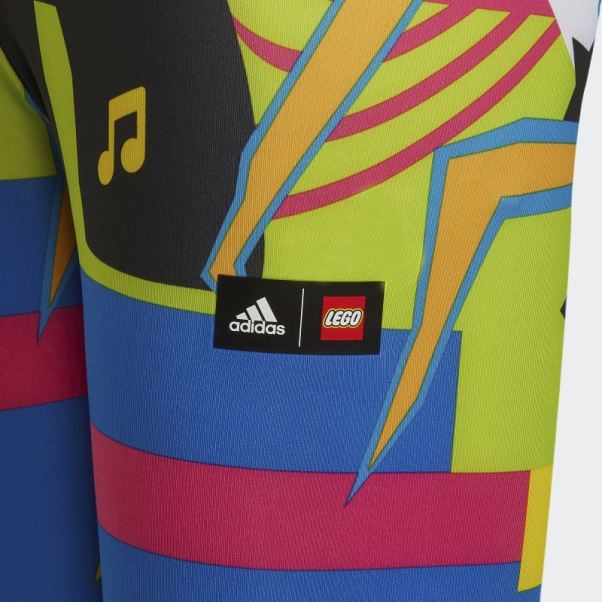 Adidas X Lego Vidiyo Collants Bleu Chaud