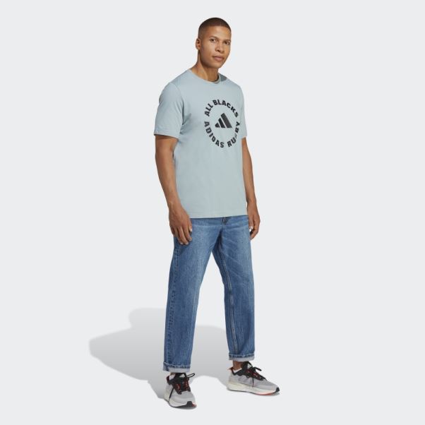 Tee Shirt Supporters Rugby All Blacks Adidas Gris