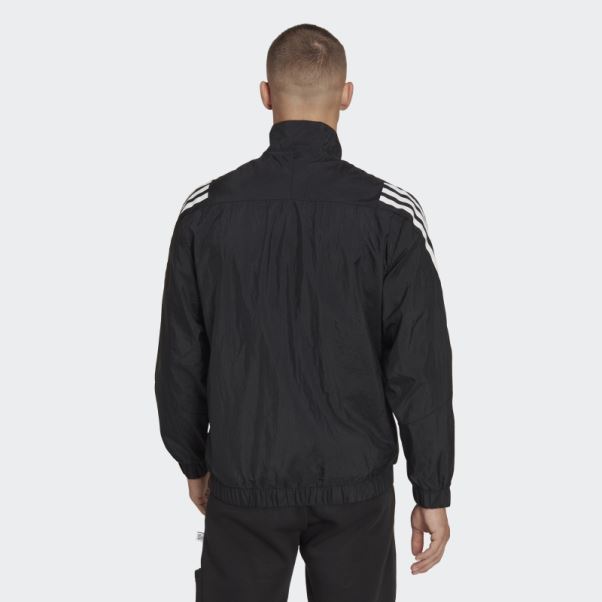 Adidas Future Icons 3-stripes Tissage 1/4 Zip Pull Noir