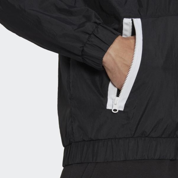 Sweat Zippé 1/4 Tissé à 3 Bandes Future Icons Noir Adidas