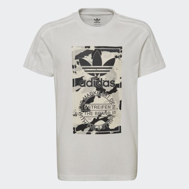 T-shirt Graphique Camo Adidas Blanc