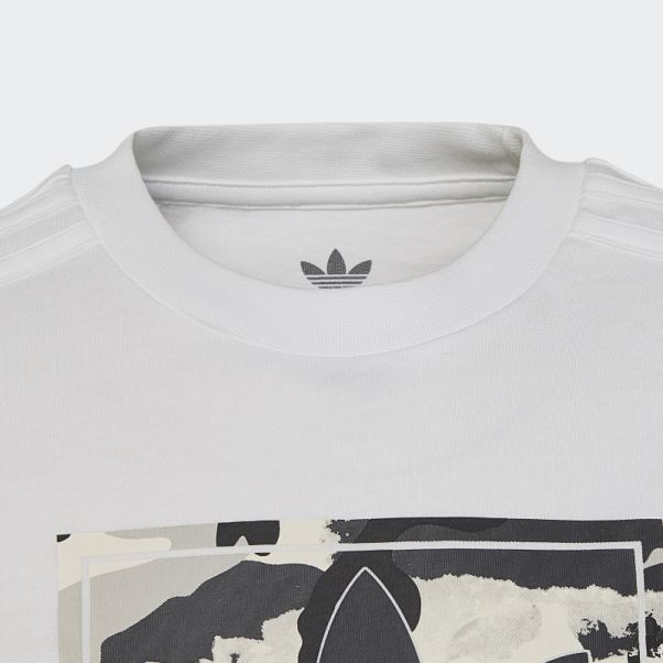 T-shirt Graphique Camo Adidas Blanc
