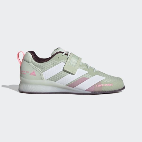 Chaussures D'haltérophilie Adipower 3 Vertes Adidas