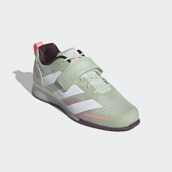 Chaussures D'haltérophilie Adipower 3 Vertes Adidas