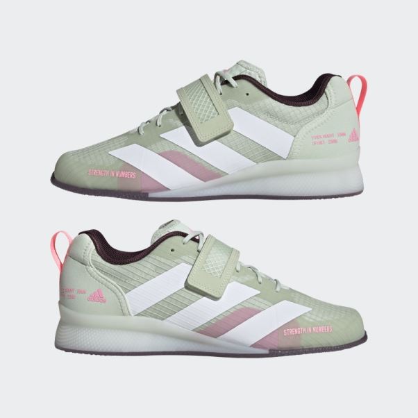 Chaussures D'haltérophilie Adipower 3 Vertes Adidas