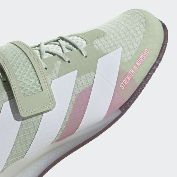 Chaussures D'haltérophilie Adipower 3 Vertes Adidas