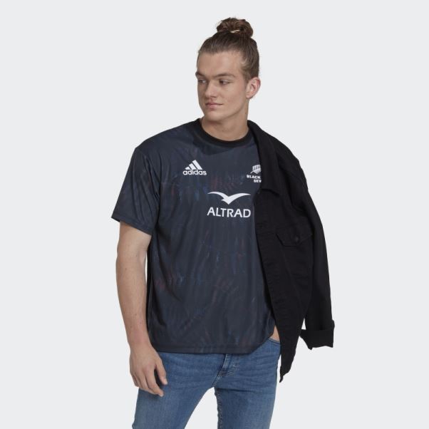 Maillot Domicile Adidas Black Ferns Sevens Noir (non Genré)