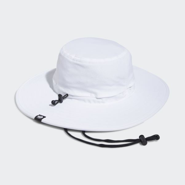 Chapeau De Soleil De Golf à Large Bord Adidas Blanc