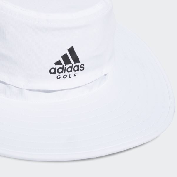 Chapeau De Soleil De Golf à Large Bord Adidas Blanc