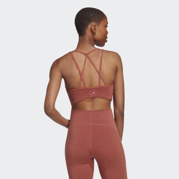 Soutien-gorge à Maintien Moyen Adidas By Stella Mccartney Truestrength Sépia Chaud