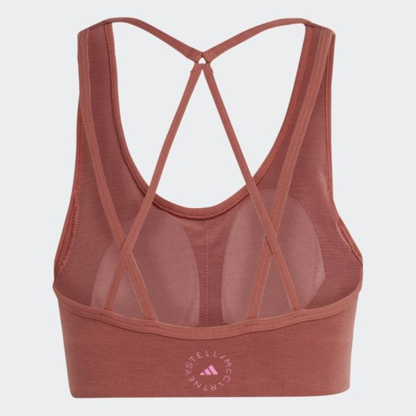 Soutien-gorge à Maintien Moyen Adidas By Stella Mccartney Truestrength Sépia Chaud