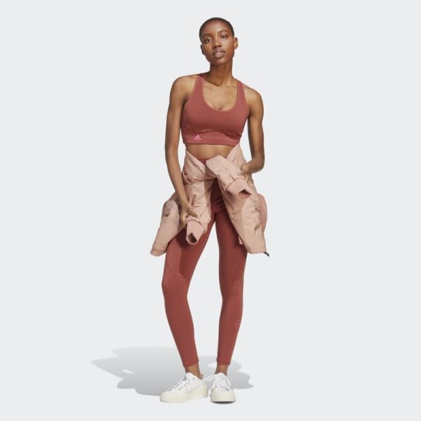 Soutien-gorge à Maintien Moyen Adidas By Stella Mccartney Truestrength Sépia Chaud