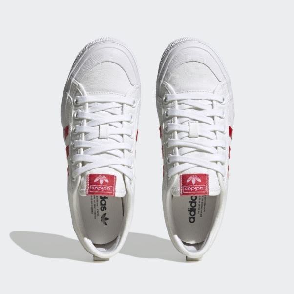 Adidas Nizza Plate-forme Chaussures écarlate