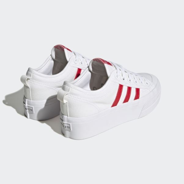 Adidas Nizza Plate-forme Chaussures écarlate