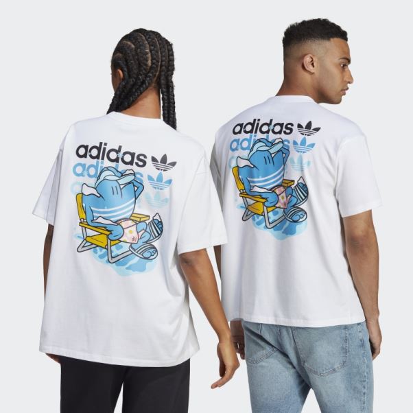 T-shirt De Noël (neutre) Blanc Adidas