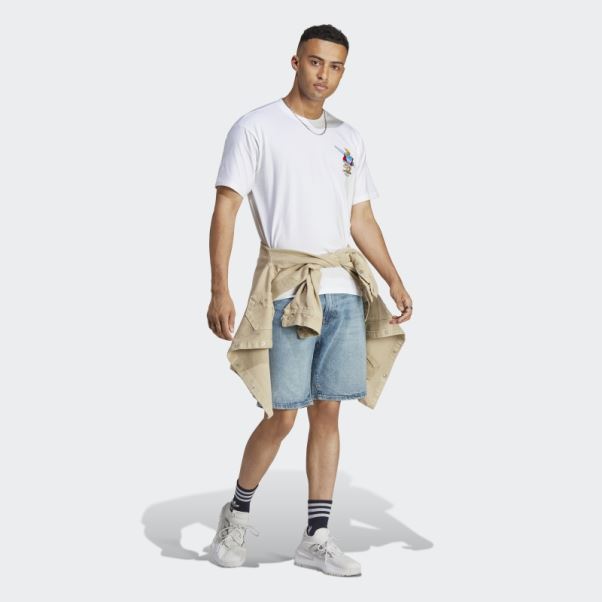 T-shirt De Noël (neutre) Blanc Adidas