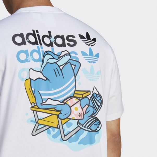 T-shirt De Noël (neutre) Blanc Adidas