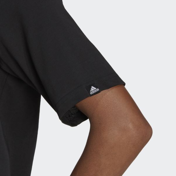 T-shirt Graphique Adidas Aeroready Training Crop Noir