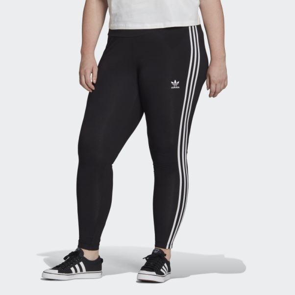 Collant Noir Adicolor Classics 3 Bandes (grande Taille) Adidas