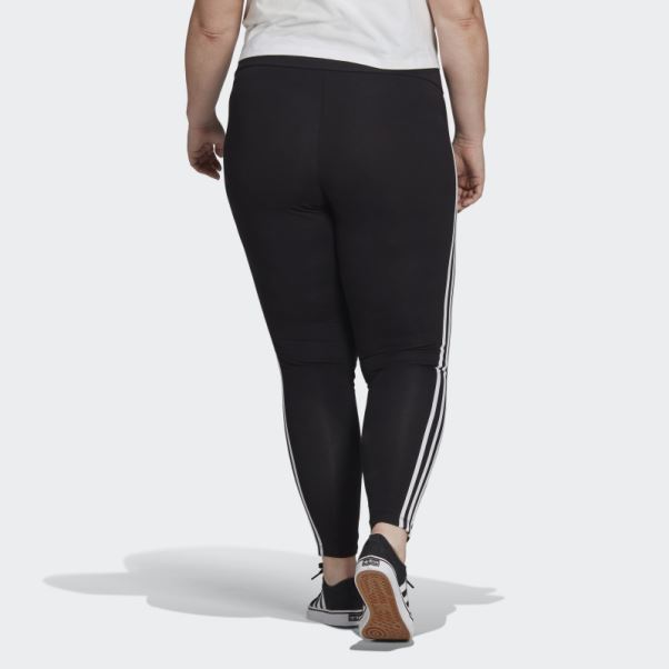 Collant Noir Adicolor Classics 3 Bandes (grande Taille) Adidas