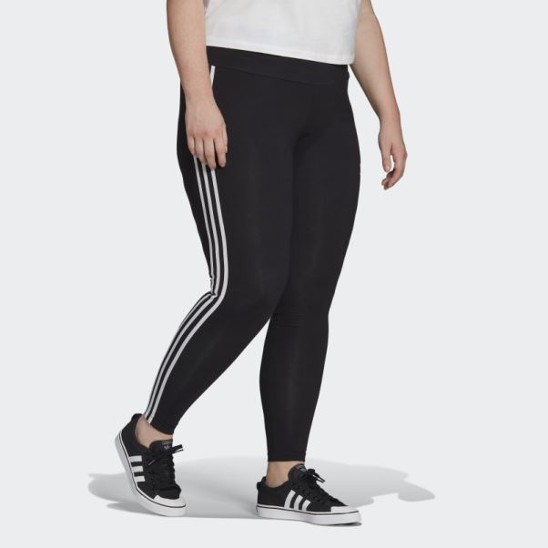 Collant Noir Adicolor Classics 3 Bandes (grande Taille) Adidas