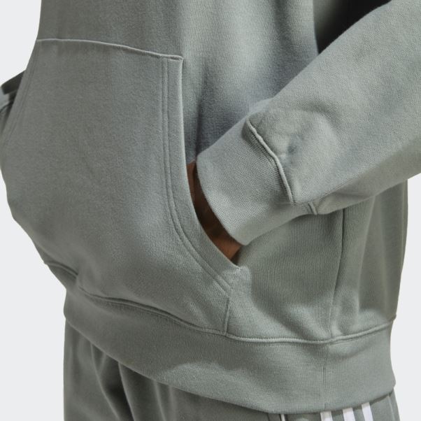 Sweat à Capuche Adidas Rekive Vert Argent Chaud